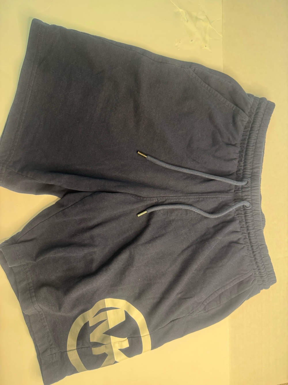 Michael Kors Women's Dark Navy Athletic Drawstring Shorts with Logo